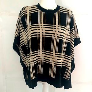 Wide plaid pattern tunic